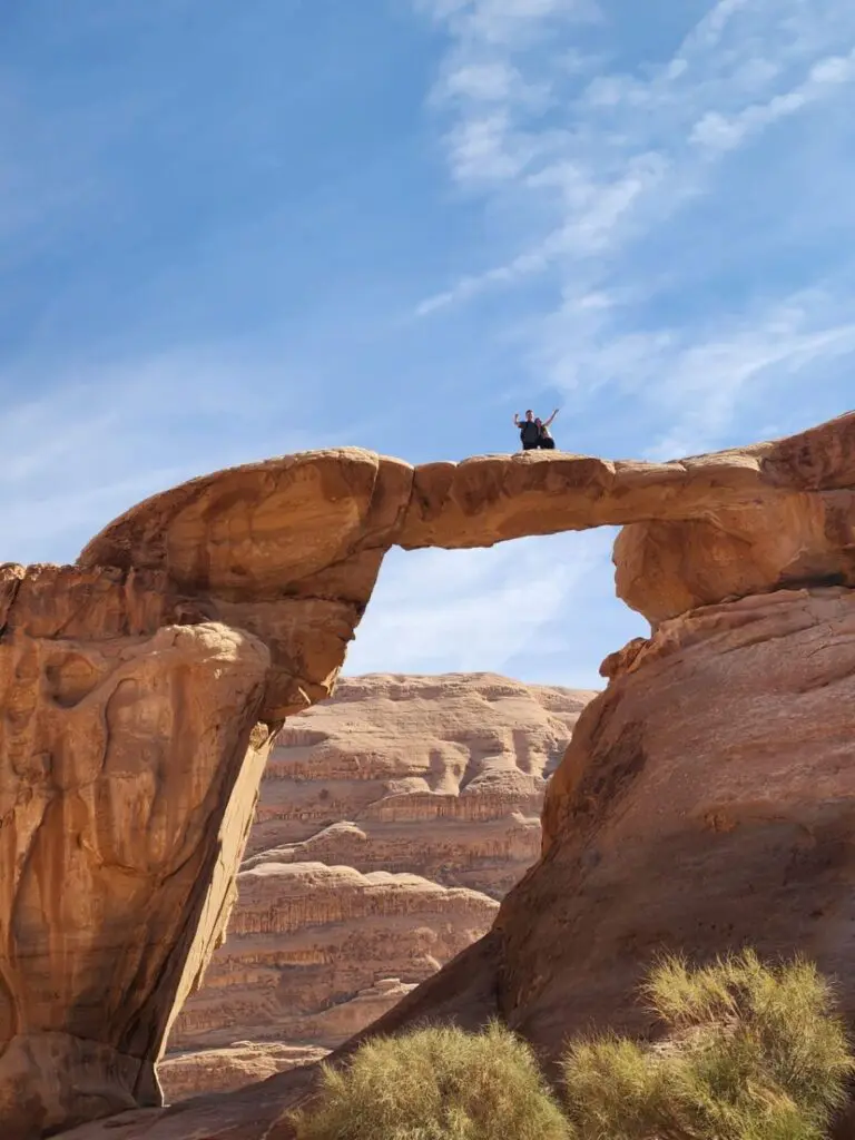 Arch in de Wadi Rum