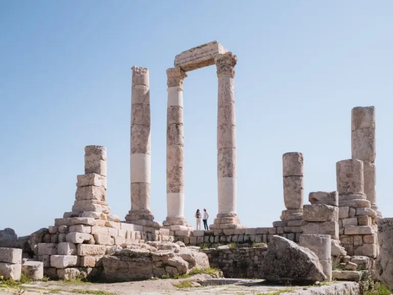 Oude gebouwen in Amman