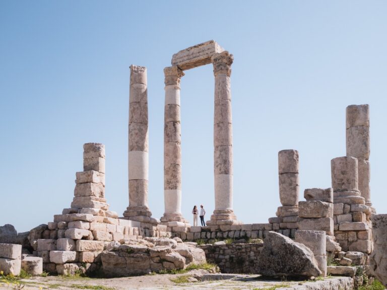 Oude gebouwen in Amman