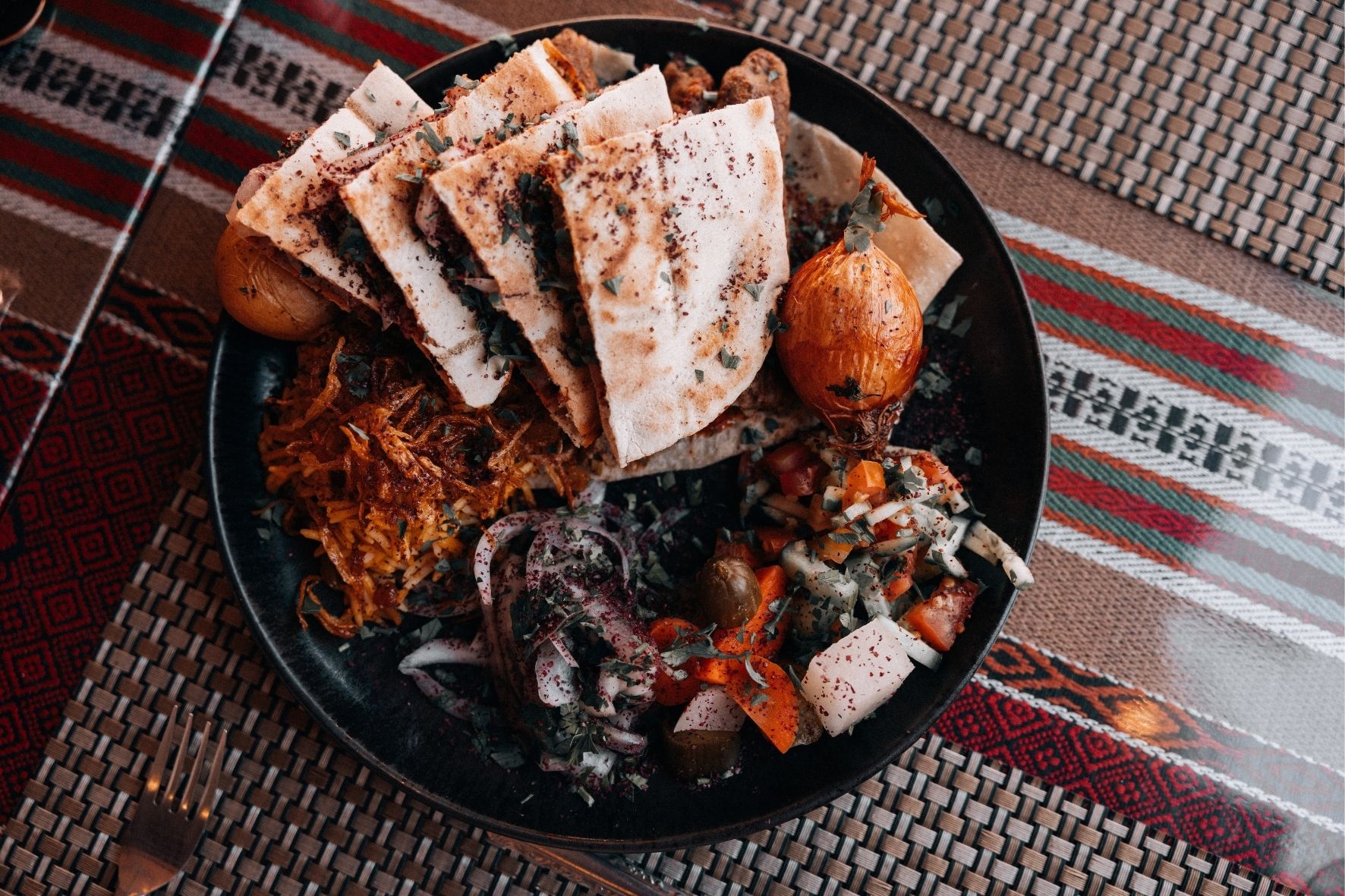 Traditionelles Abendessen Jordanien
